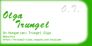 olga trungel business card